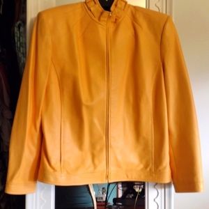 Leather St. John Sport Jacket size M